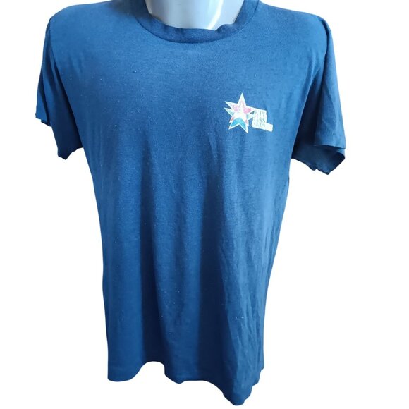 Large T-shirt Single Stitch Buttery Mesh Thin 80's KPL Gas Service Smoooth - Picture 2 of 5